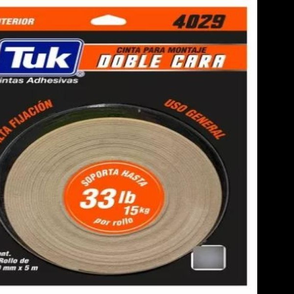 CINTA ADH. DOBLE CAPA PARA MONTAJE 19X5M 4029 TUK C.12